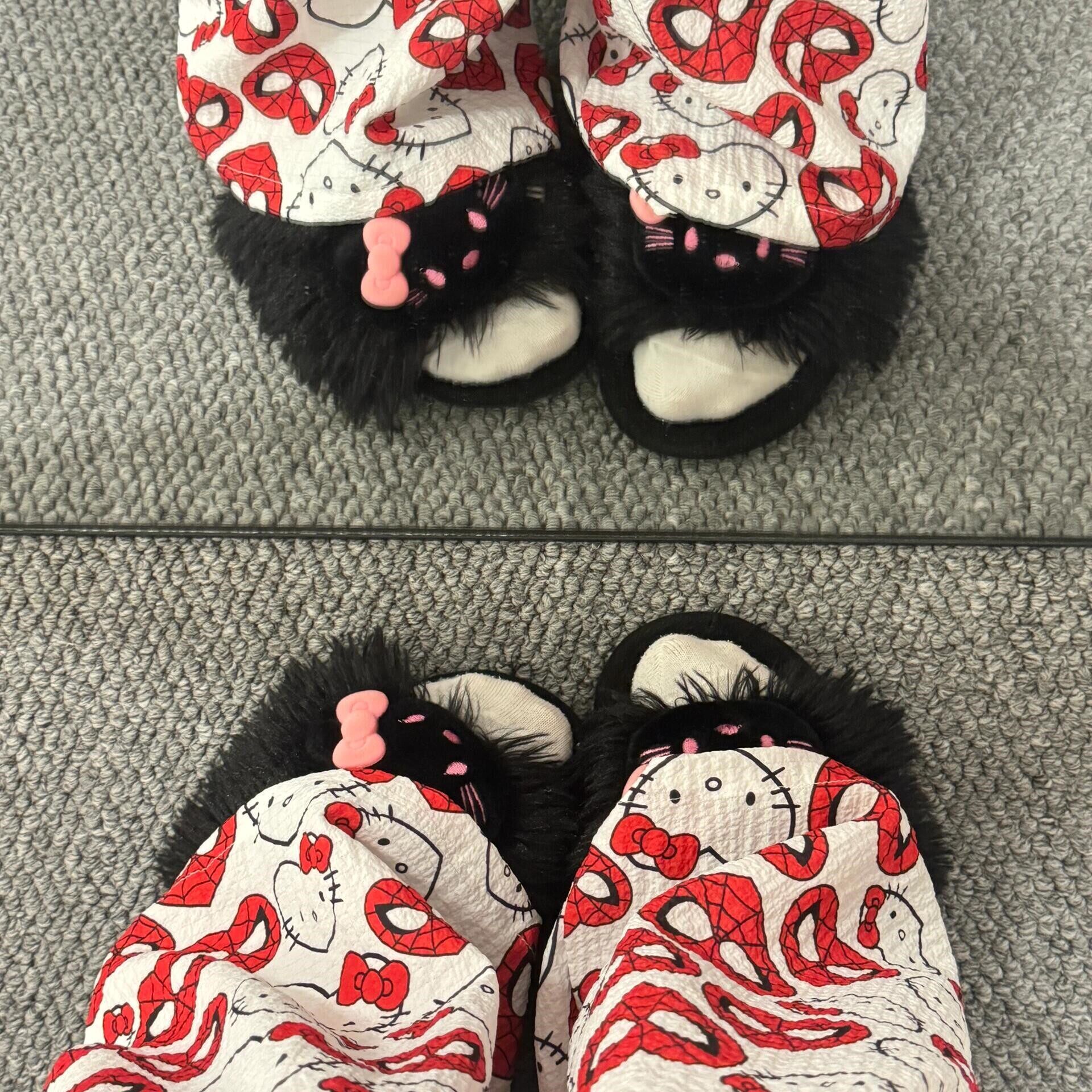 哈喽kitty裤子女款夏季可爱遛弯裤轻薄休闲裤宽松慵懒风显瘦百搭