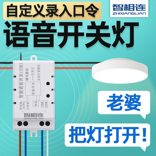 智相连语音开关控制器灯头