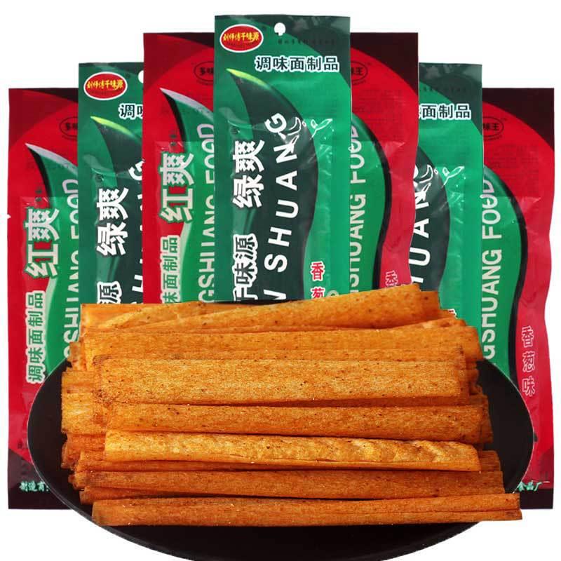 8090后怀旧千味源香葱味麻辣条香辣棒面筋酒鬼大辣片零食