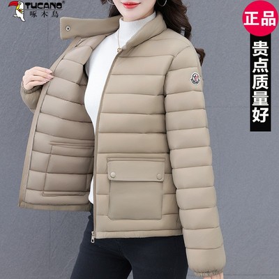 啄木鸟短款羽绒棉马甲女款冬季2