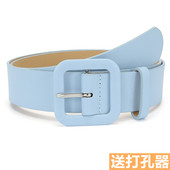 西装 饰配裙子牛仔裤 大衣皮带 宽腰带女士设计感装 方扣百搭2025新款