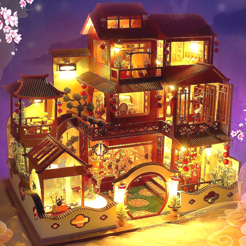 diy手工小屋古风房子大型