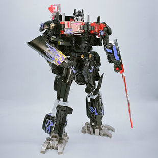 2966系列合金版 变形玩具机器人模型 擎天OP柱SS05 暗黑版
