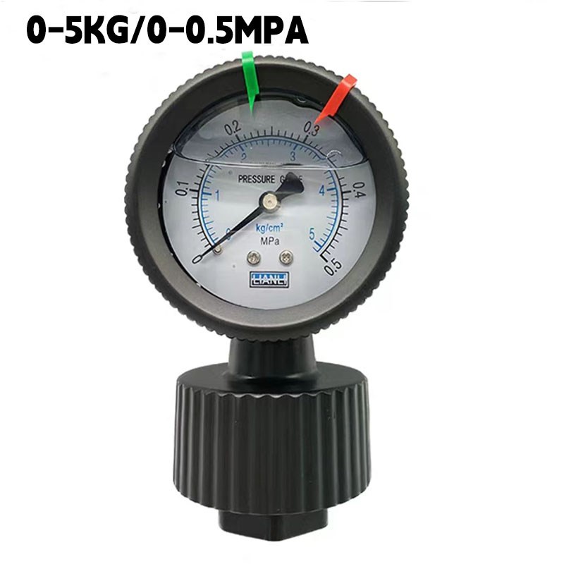 联力PP隔膜压力表塑料双单面PCB耐酸碱2防腐蚀水压表10KG 3 4 7KG