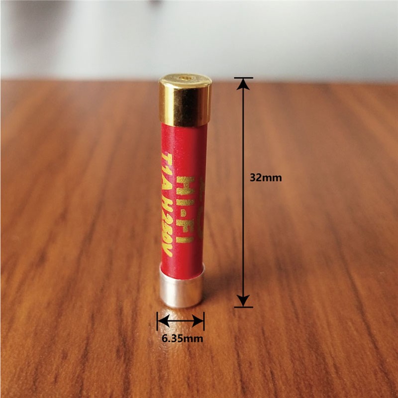 英国YS新品发烧友镀金银纳米音响保险丝功放CD解码器胆机6X32mm