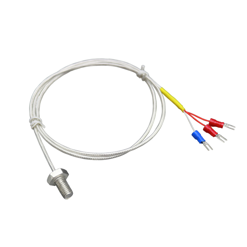 pt100热电阻M3M5 ms6 M8 M4螺纹高温防水螺钉温度传感器感温探头