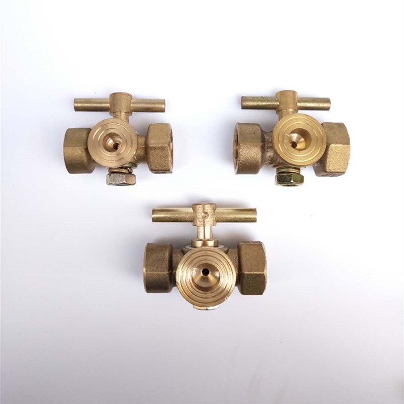 全铜高压加厚压力表三通旋塞阀二通旋塞阀锅炉铜考克铜球阀铜表阀