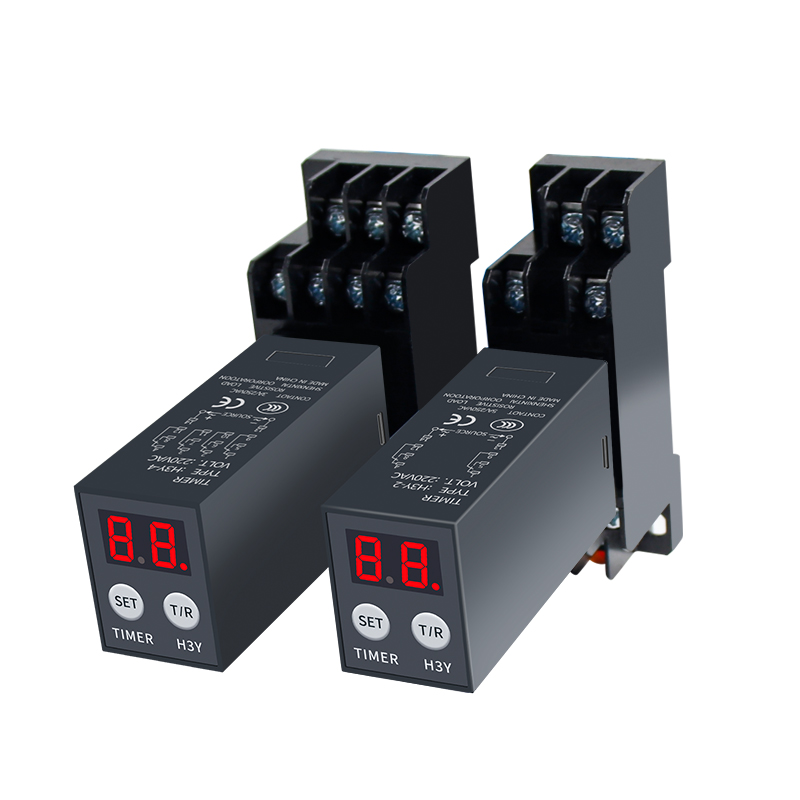 JSZ6智能数显小型循环H3Y-2/4时间继电器220V24V380V通电延时12V