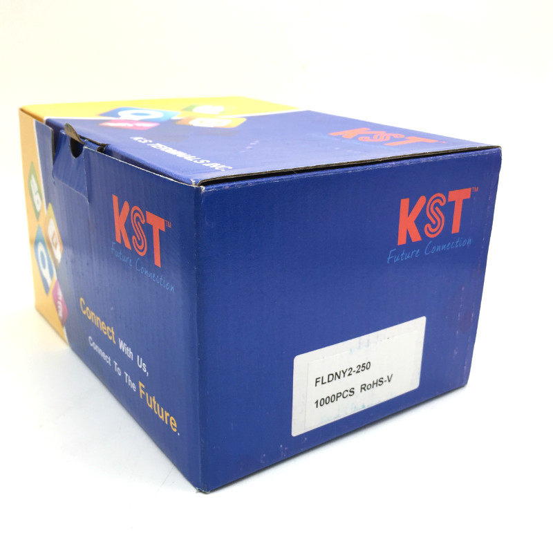 KST健和兴FLDNY1/2/5-250/187(5)/(8)A MS尼龙插簧直角旗形端子