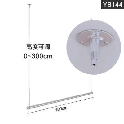 服装展示架w上墙悬挂吊架铁艺银色挂衣架女装店钢丝吊顶货架展示