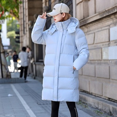 东北羽绒服小个95白鸭绒女中长款