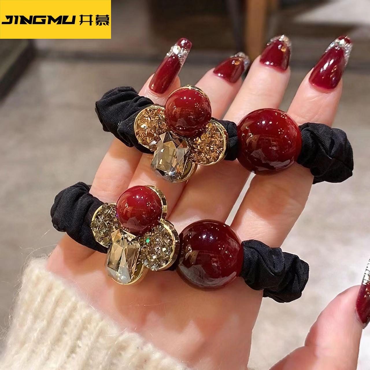 井慕~新款韩版轻奢发圈高级头绳洋气发绳成人皮筋耐用皮套百搭头