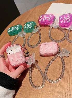 Ins Coloful Butterfly Glitter Case For Apple AirPods Pro