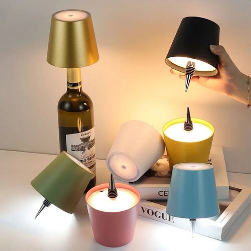 Wireless Wine Bottle Lamp Type-C Charging Touch Control