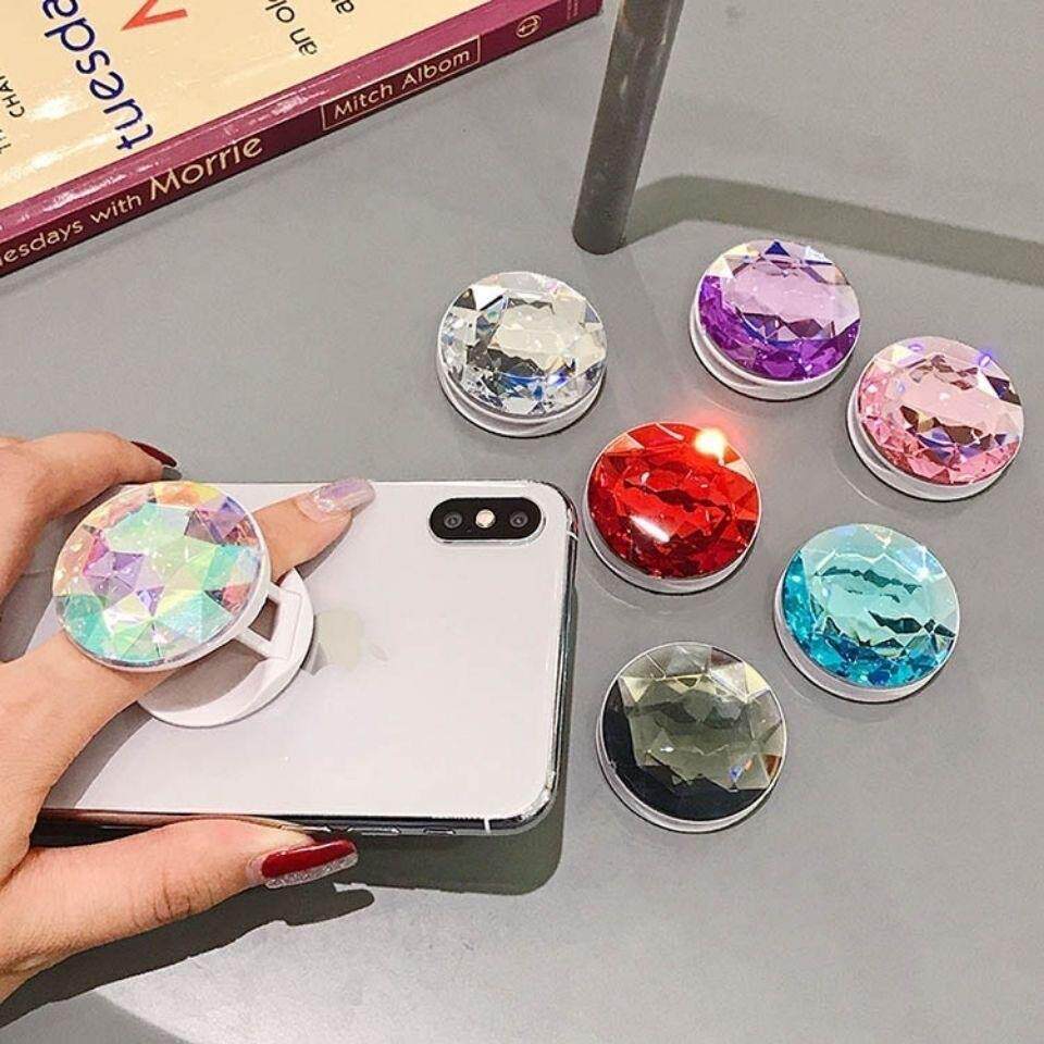 Phone Holder Mandala Flower Foldable Finger Ring Mobile Phon