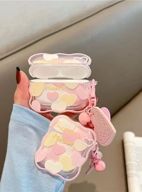 Luxury Cute Coloful Heart Headset Cover For Apple AirPods 1