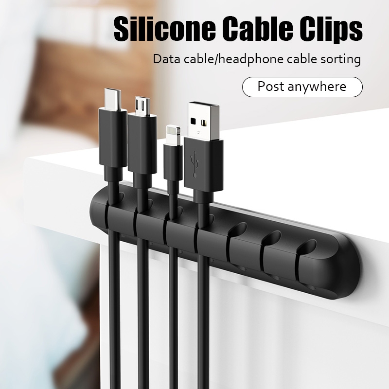 Cable Holder for Cable Organizer Silicone USB Cable Winder