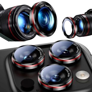 Tempered Glass Metal Camera Lens Protector for IPhone 17 16