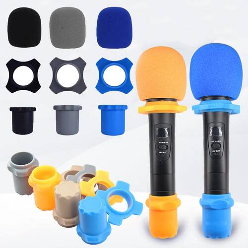 Microphone Soft Silicone Skidproof Case Wired/Wireless Mic