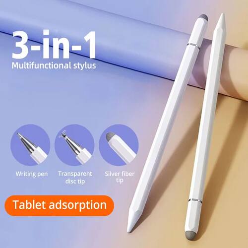 3 in 1 Universal Stylus Pen Pencil for iPad Samsung Xiaomi