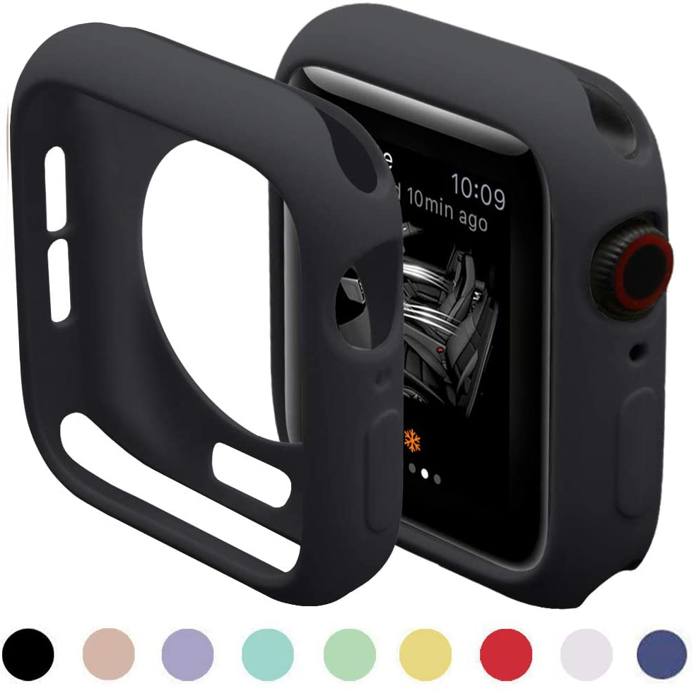 Soft Silicone Case for Apple Watch 7 45mm 6 SE 5 4 3 42MM 智能设备 智能手表手环表带/腕带 原图主图