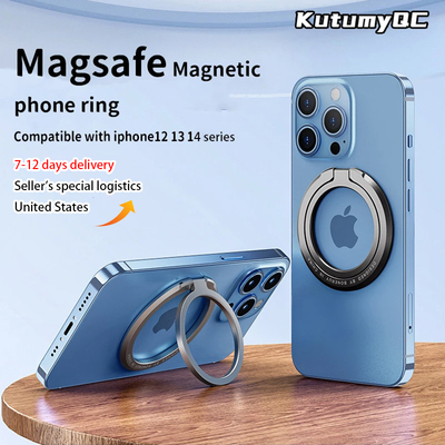 Magnetic KutumyQC Cell Phone Ring Holder Compatible with iPh