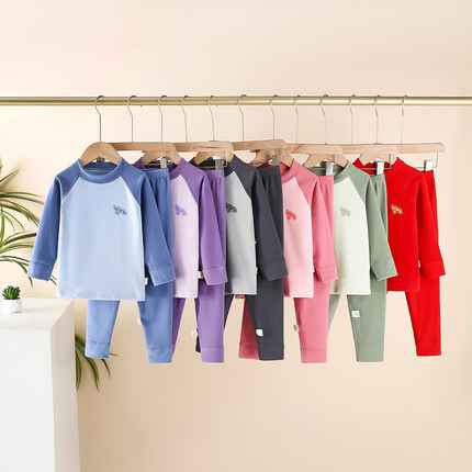 甜甜圈-虹虹Tia-秋冬7A抗菌暖绒亲子保暖内衣套装秋衣秋裤