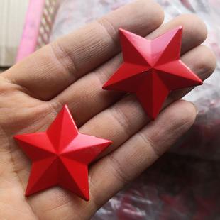 五角星徽章别针款红星闪闪胸针老红军纪念章老式帽徽复古书包饰品