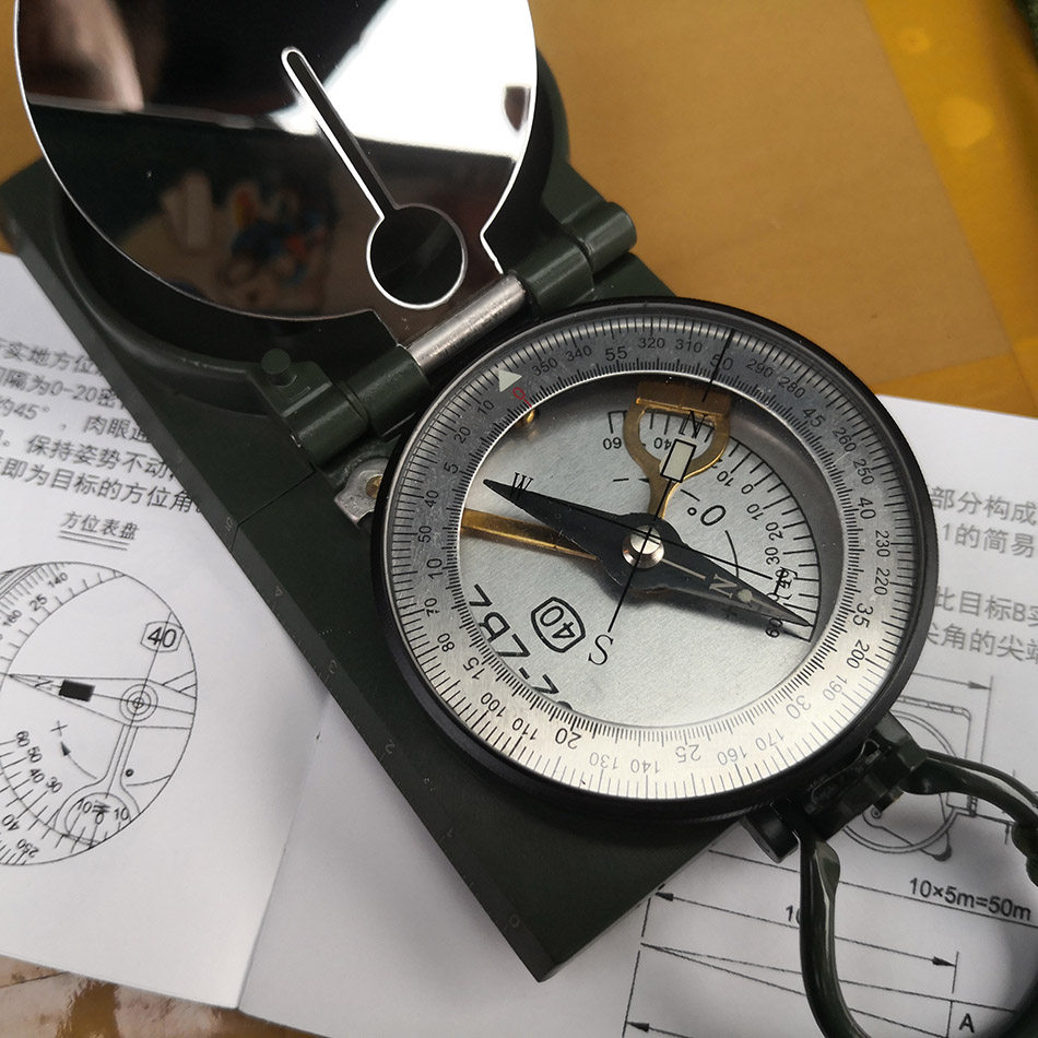 库存保真 62式 40厂 退役指南针 全新指北针 手持罗盘