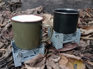 德式便携炉 户外方便 炉子应急 炉子锅子支架 使用燃料块 大小2种