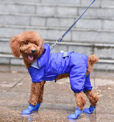 狗狗硅胶雨鞋防滑防水