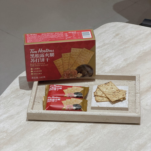 Tims天好咖啡八个盒装黑松露火腿风味苏打饼干伴手礼