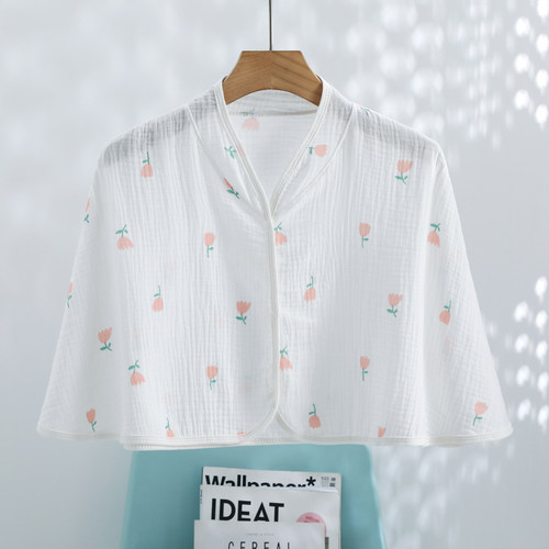 夏季薄款纯棉月子披肩