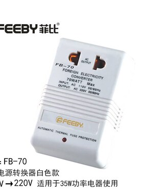 电压转换器110v转220v电源变压器小家电220v转110v充电转换转接头