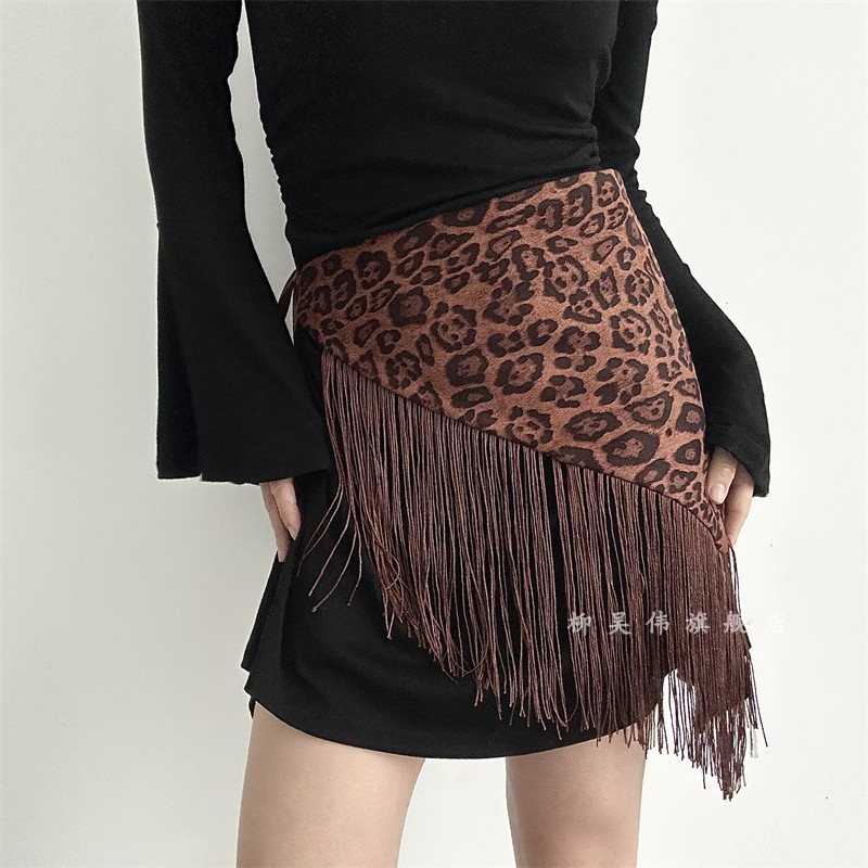 豹纹~三角巾屁帘辣妹腰带