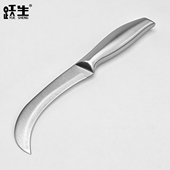 跃生不锈钢水果刀小刀弯刀切割香蕉西瓜芒果菠萝蜜凤梨专用削皮刀