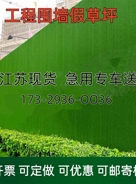 工程围挡假草坪仿真塑料人工绿化装饰草皮户外阳台庭院铺垫绿色毯