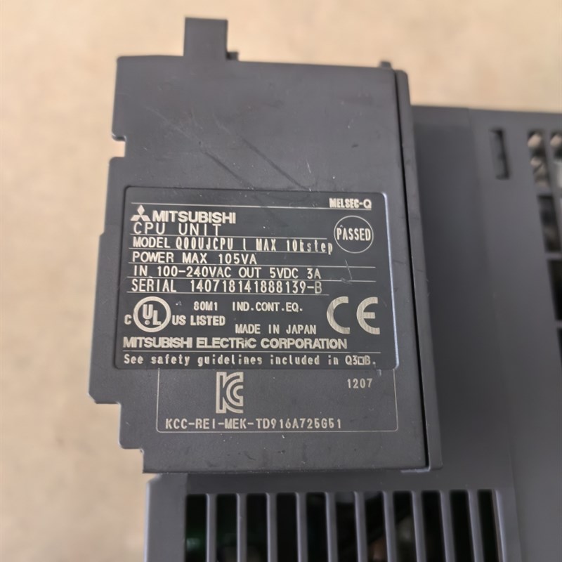 三菱Q系列PLC模块 CPU Q00UJCPU 原装拆机件 二手