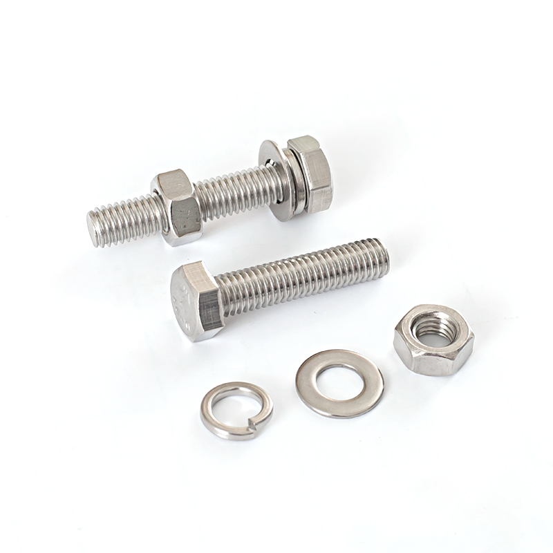 M6M8M10M12 316L不锈钢外六角螺栓外六角螺丝螺母套装大全*20/80
