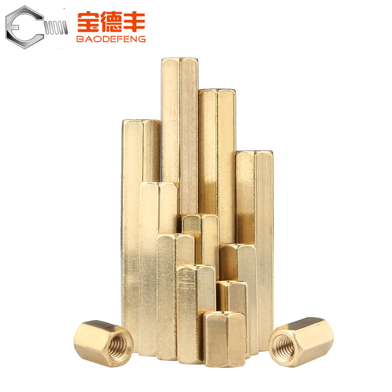 铜柱M2.5 双通六角铜柱M3隔离柱机箱主板线路板螺柱 铜空心螺母柱