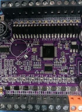 国产飞歌新款三plc菱工控板F3U11-8T-4H-2AD可编程控制器高速脉冲