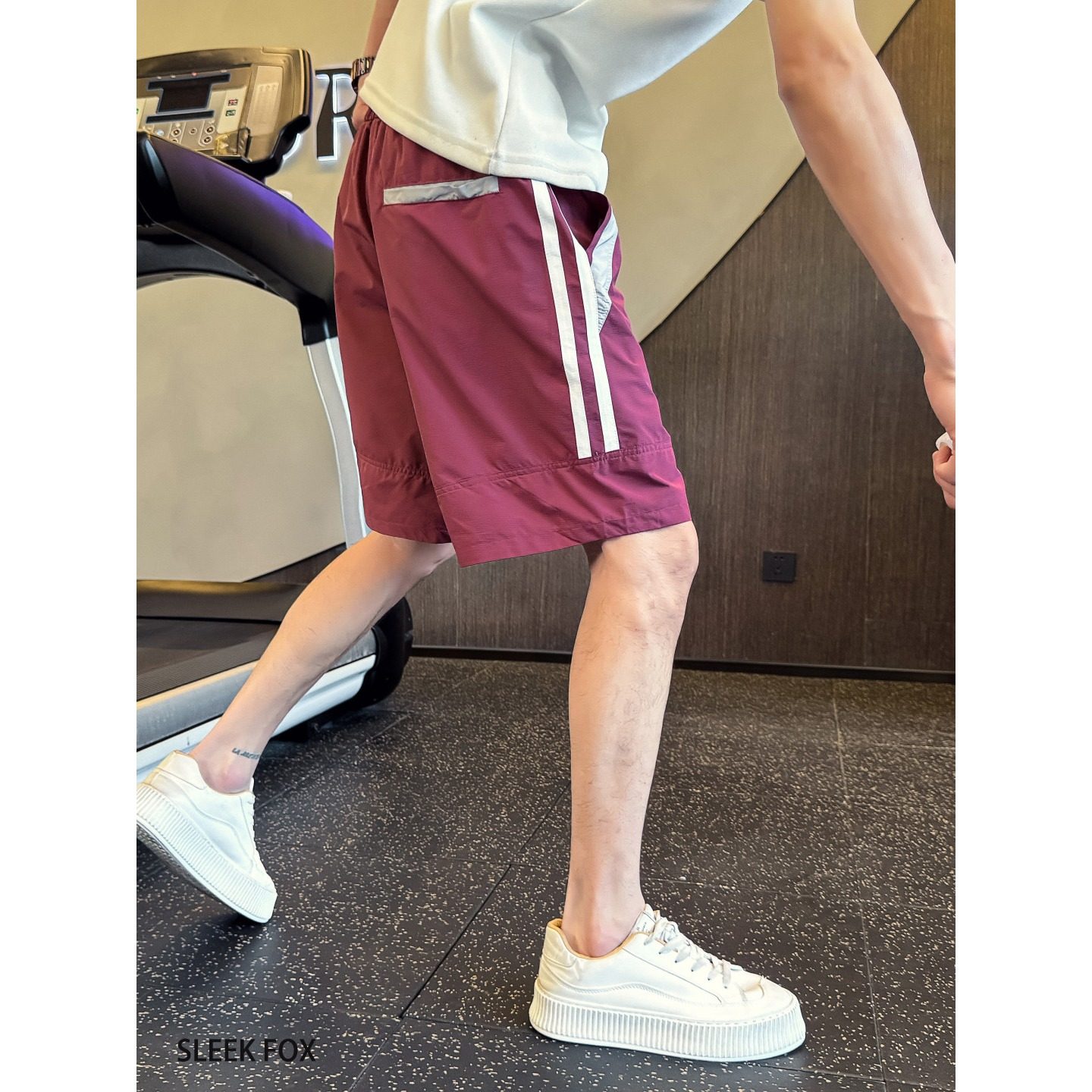 夏季薄款速干透气休闲短裤男士时尚撞色运动宽松沙滩裤情侣五分裤,男装,短裤,淘宝优惠券,粉丝福利购,淘宝优惠卷