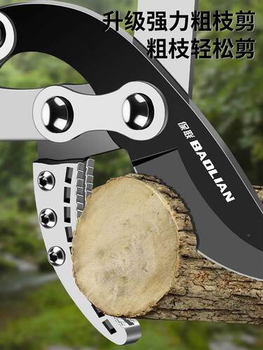 树枝专用剪刀修剪树枝果树园林剪刀大力剪鲨鱼口粗枝剪刀修枝剪剪