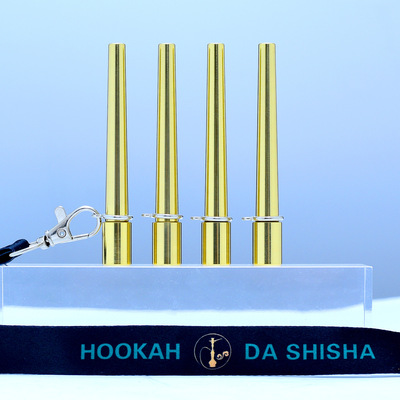 HOOKAH配件阿拉伯水烟黄铜高档烟嘴不生锈镜面抛光shisha加长