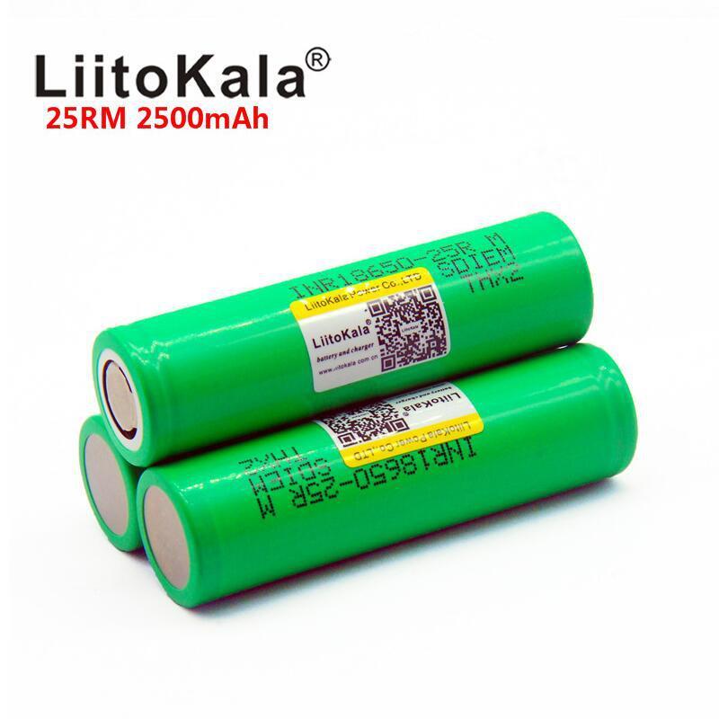 LiitoKala 25R 18650 2500mAh动力电池 电动工具电动车锂电池组