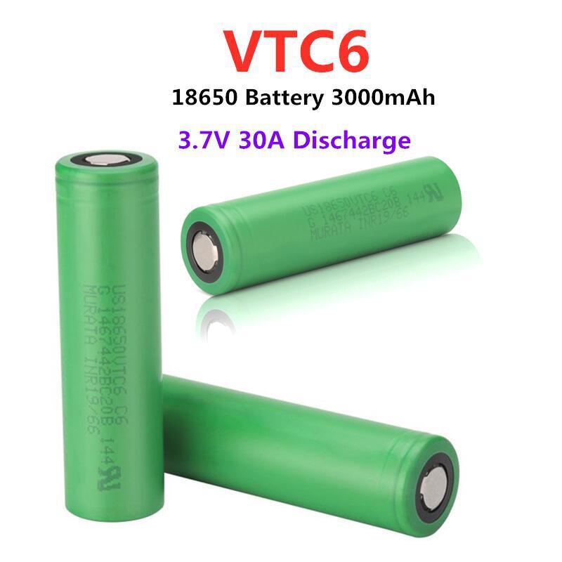 LiitoKala VTC6 18650锂电池 3000mah 3.6v 30A动力 索尼sony C6