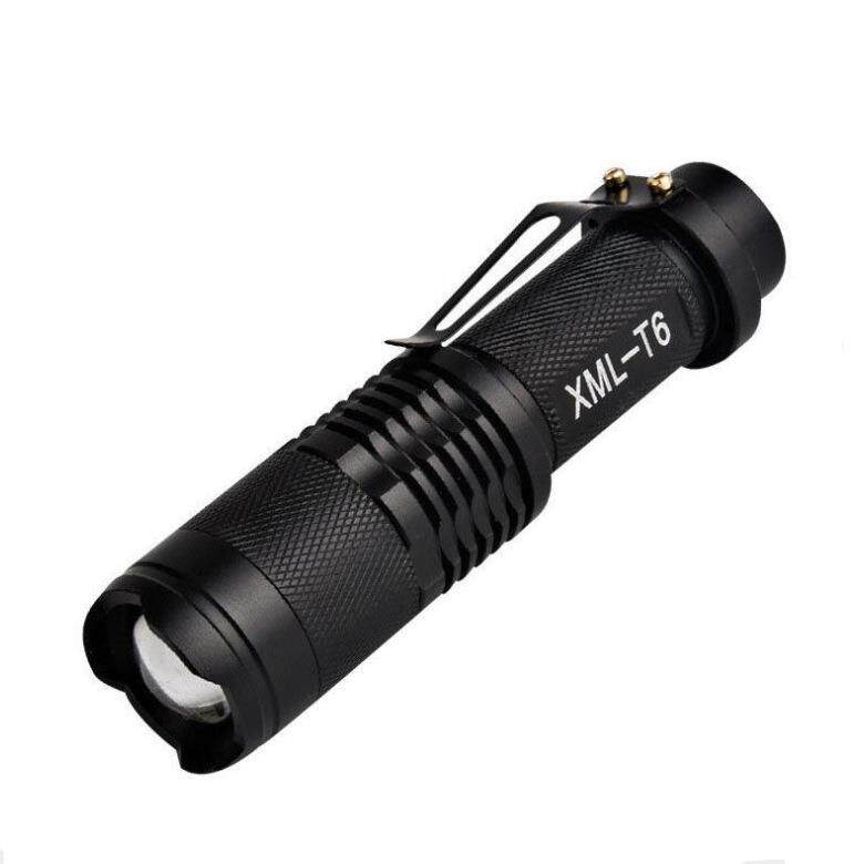 SK98强光手电筒 T6强光充电 LED迷你伸缩变焦调光手电筒