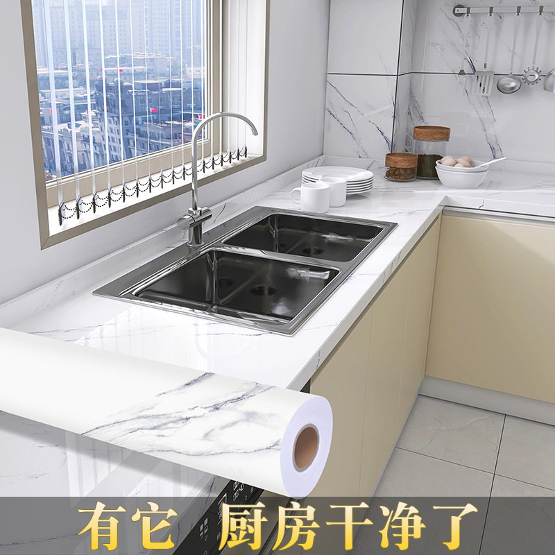 厨房灶台防油贴纸防火耐高温墙纸大理石纹家具柜子翻新贴瓷砖墙贴,家居饰品,瓷砖贴,淘宝优惠券,粉丝福利购,淘宝优惠卷
