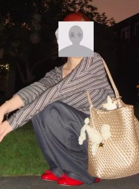 JW stylish 复古星星吊坠编织包百搭手提包包女通勤斜挎包单肩包