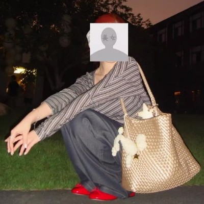 JWstylish复古星星编织手提包